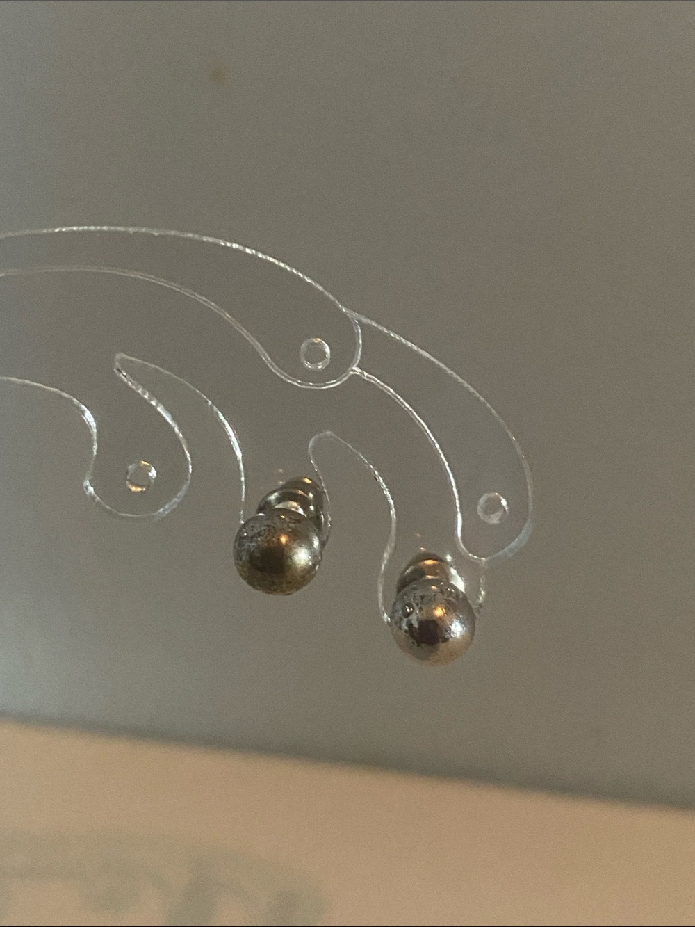 Vintage Simple Silver Ball Stud Earrings - Classic Silver
